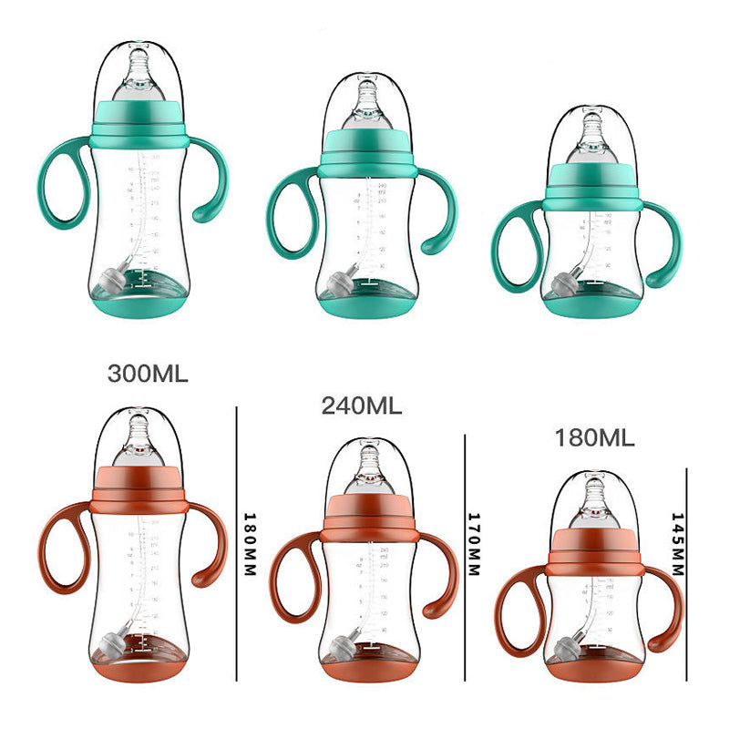 Anti-Choke Wide-Caliber Baby Bottle with Grip