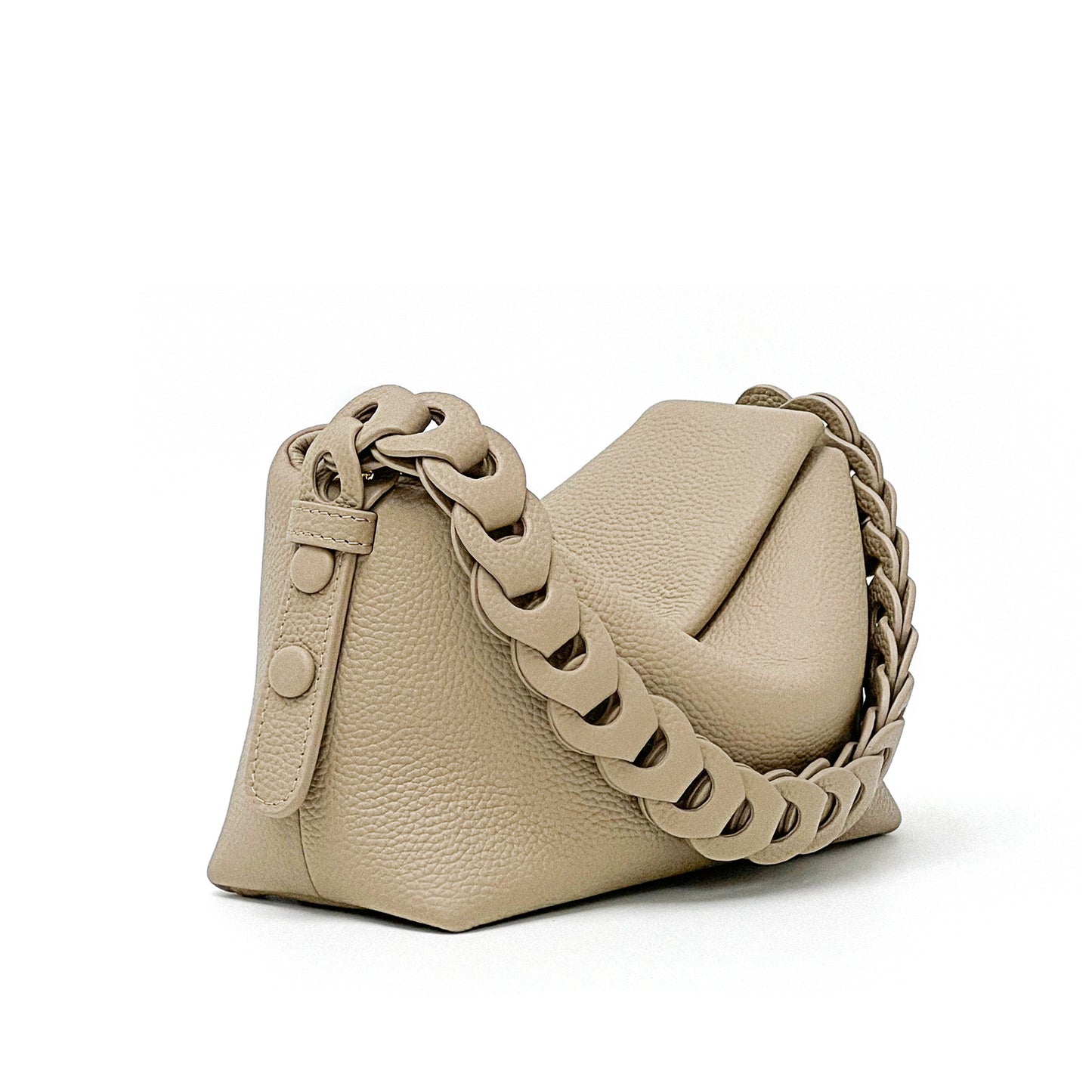 Woven First Layer Cowhide Leather Shoulder Bag