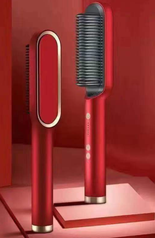 Dual-Use Horn Comb for Straightening and Curling Hair
