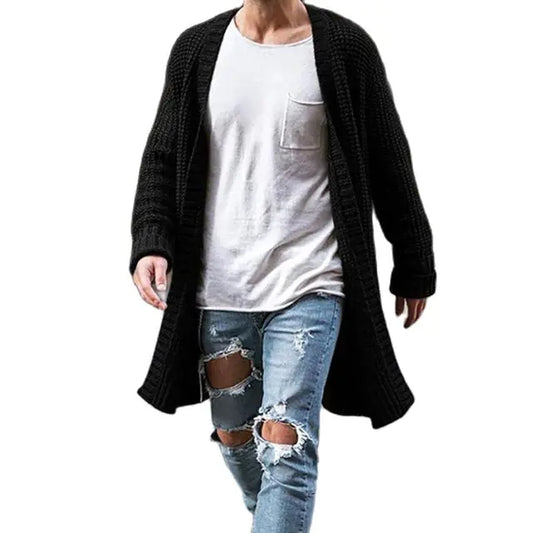 Men's Knit Cardigan Sweater Coat - Autumn Winter Fashion