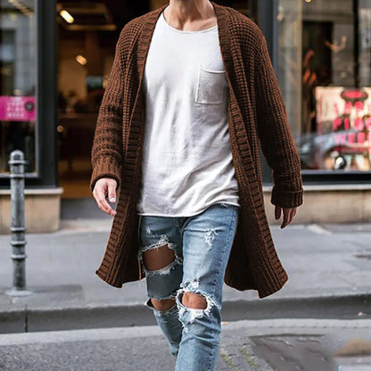 Men's Knit Cardigan Sweater Coat - Autumn Winter Fashion