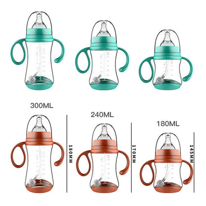 Anti-Choke Wide-Caliber Baby Bottle with Grip