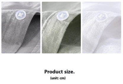 Men's Cotton-Linen Long Sleeve Shirt