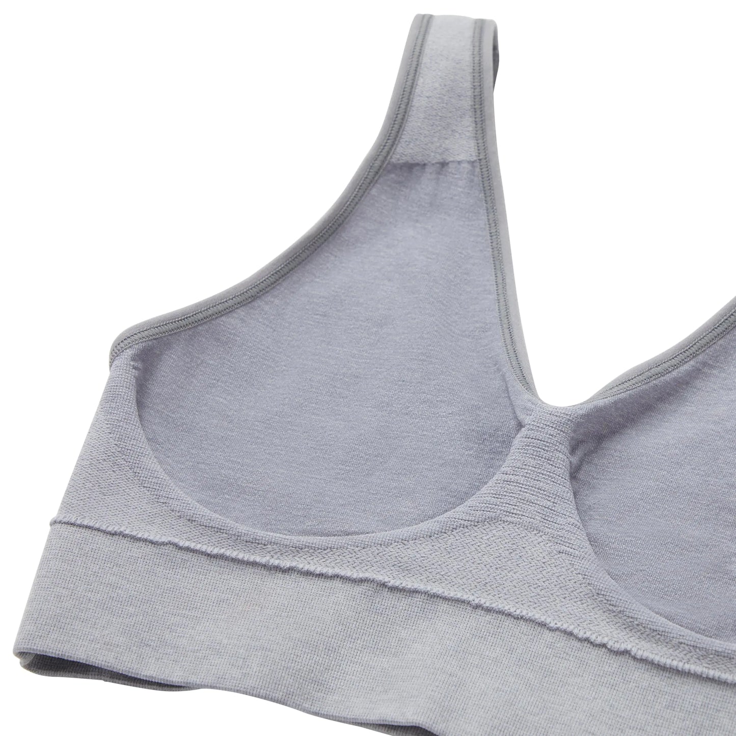 Hanes Women's Cozy Wireless Bra, Full-Coverage Pullover Bra, Seamless T-Shirt Bra Medium Clematis Blue