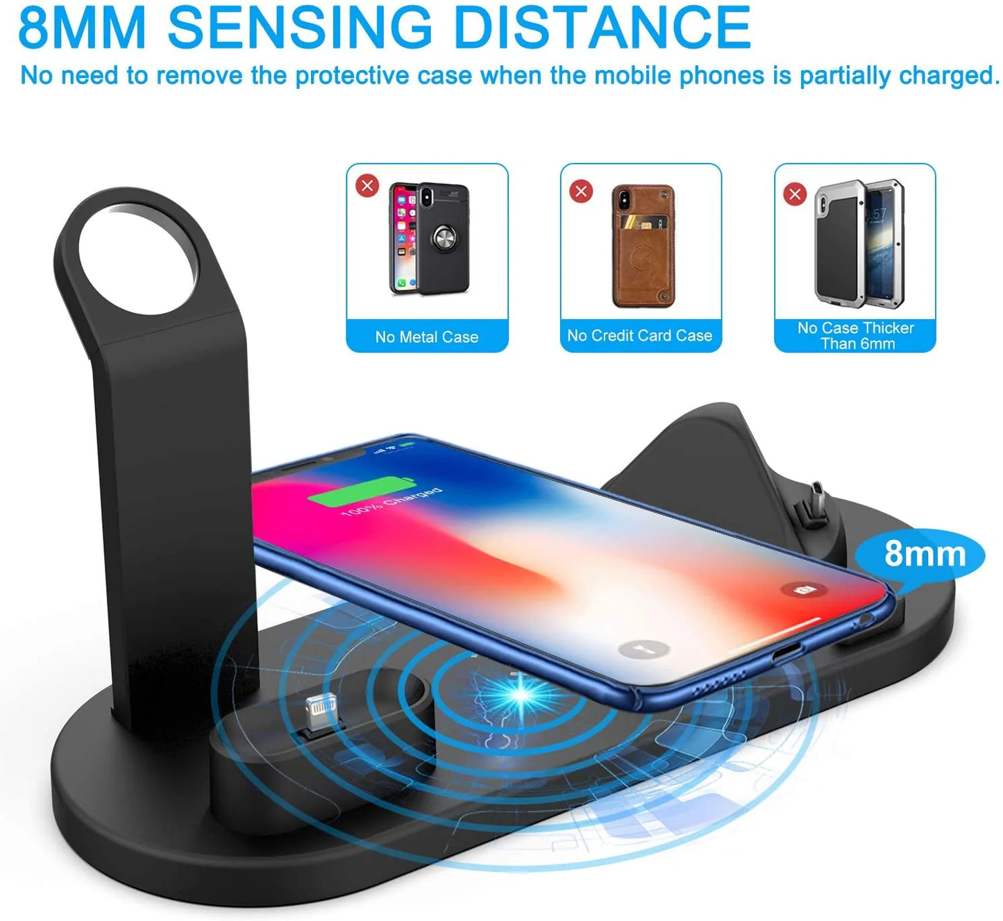 6 in 1 Wireless Charger Station