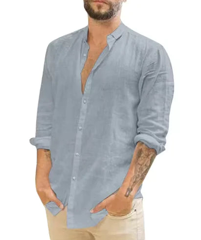 Tropical Ease Cotton-Linen Shirt