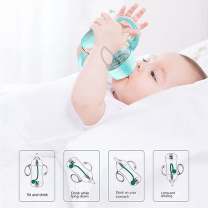 Anti-Choke Wide-Caliber Baby Bottle with Grip