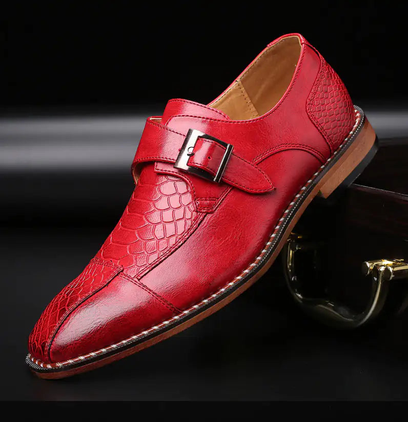 Elevate Your Style with Men's Monkstrap Leather Dress Shoes