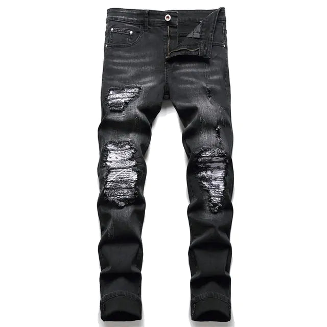 Men's Urban Paisley Patch Jeans