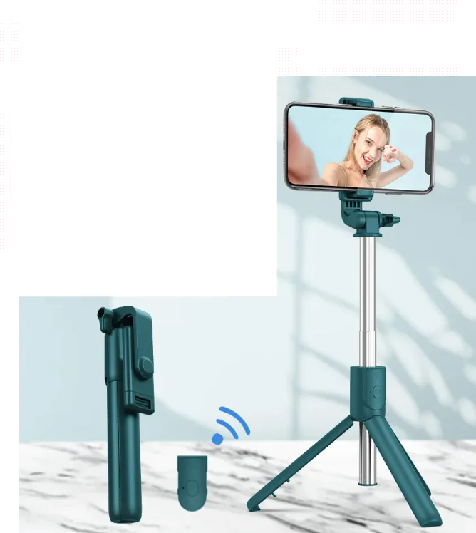 Snap & Share Tripod Stick ( Compatible with Apple,  Bluetooth Remote )