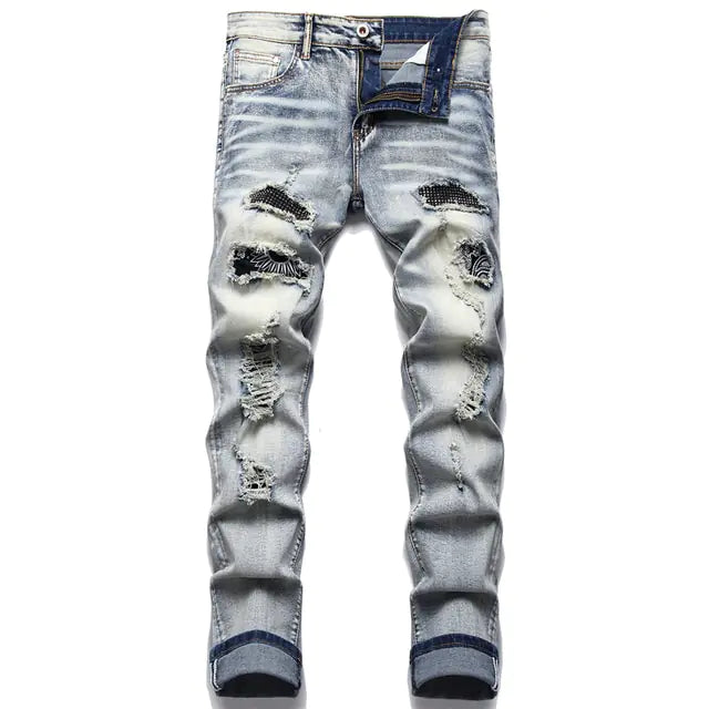 Men's Urban Paisley Patch Jeans