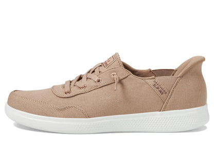 Skechers Women's Hands Free Slip-Ins Skip Cute - B Cute Sweet Sneaker 10 Tan