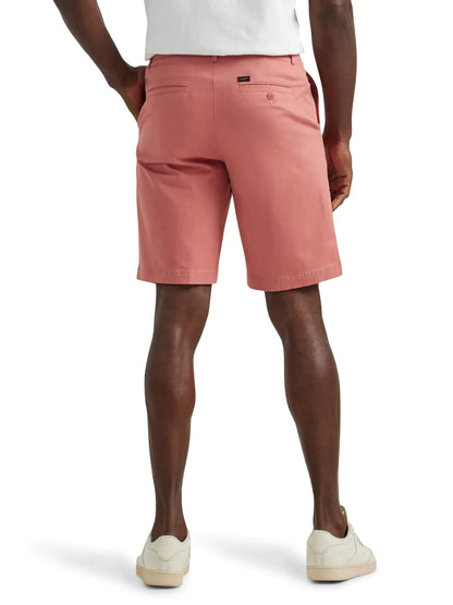 Lee Men's Extreme Motion Flat Front Short 33 Clay Rose