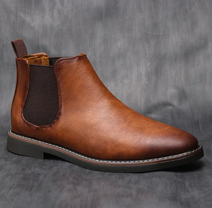 Retro Men's Cowhide Boots