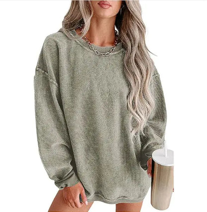 Women's Knitted Loose Sweatshirt