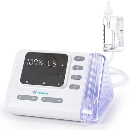Termichy Electric Nasal Aspirator for Baby: Rechargeable 9 Levels Suction Nose Sucker for Toddler Stuffy Nose - Portable Integrated Storage Compartment Nose Aspirator for Travel Parent