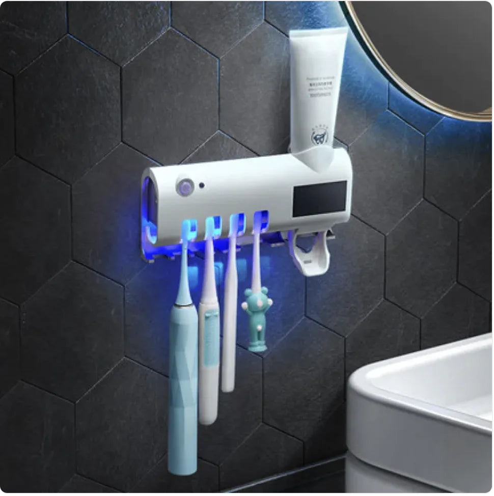 Smart Toothbrush Sterilizer Ultraviolet Sterilization Perforation-Free Wall-mounted Toothbrush Holder