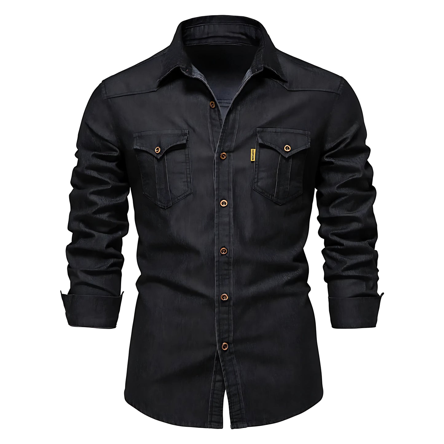 Dario Denim Long Sleeve Button-Up