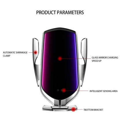 R1 Smart Auto-Clamping Qi Wireless Charger Car Mount