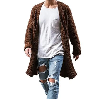 Men's Knit Cardigan Sweater Coat - Autumn Winter Fashion