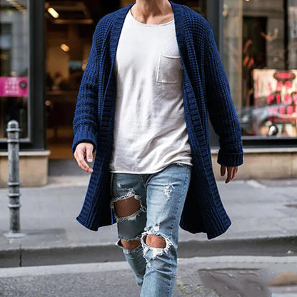 Men's Knit Cardigan Sweater Coat - Autumn Winter Fashion