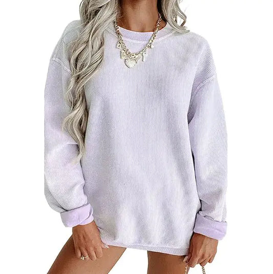 Women's Knitted Loose Sweatshirt