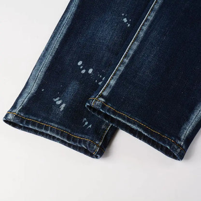 Men's Slim Hole Denim Jeans