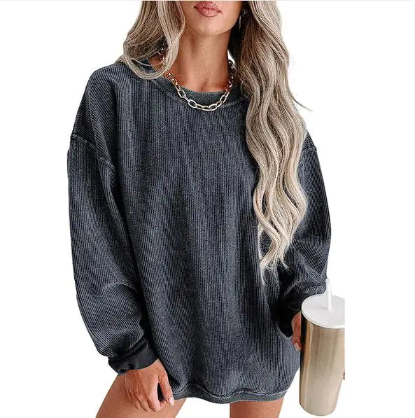 Women's Knitted Loose Sweatshirt