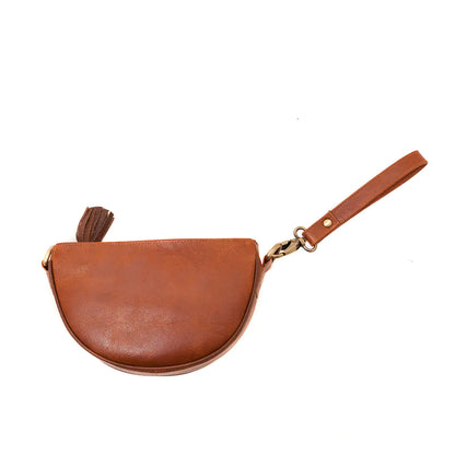 Brown Half Moon Bag